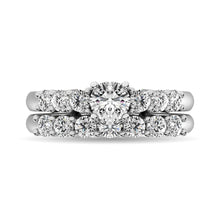 Diamond 1 1/2 ct tw Round Bridal Ring in 14K White Gold