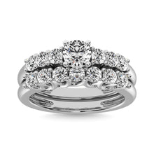 Diamond 1 1/2 ct tw Round Bridal Ring in 14K White Gold