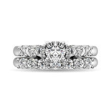 Diamond 2 ct tw Round Cut Bridal Ring in 14K White Gold