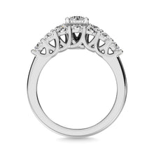 Diamond 2 ct tw Round Cut Bridal Ring in 14K White Gold