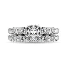 Diamond 1 ct tw Round Bridal Ring in 14K White Gold