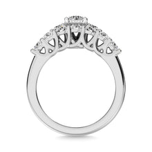 Diamond 1 ct tw Round Bridal Ring in 14K White Gold
