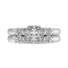 Diamond 1 1/2 ct tw Round Cut Bridal Ring in 14K White Gold