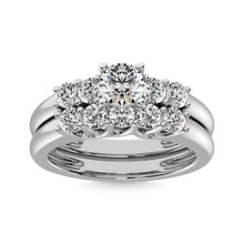 Diamond 1 1/2 ct tw Round Cut Bridal Ring in 14K White Gold