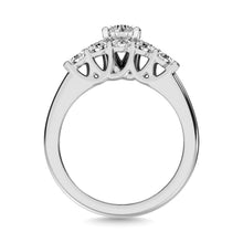 Diamond 1 1/2 ct tw Round Cut Bridal Ring in 14K White Gold
