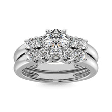 Diamond 1 ct tw Round Cut Bridal Ring in 14K White Gold