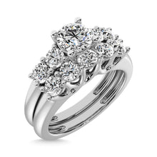 Diamond 1 ct tw Round Cut Bridal Ring in 14K White Gold