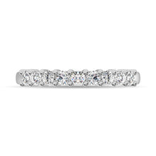 Diamond 1/2 ct tw Round Cut One Row Ring in 14K White Gold