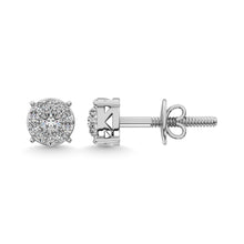 Diamond 1/20 ct tw Fashion Earrings in Sterling Silver