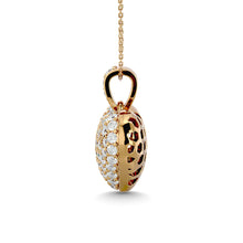 Diamond 2 ct tw Heart Pendant in 10K Yellow Gold