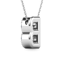 Diamond 1/8 Ct.Tw. Letter B Pendant in 14K White Gold