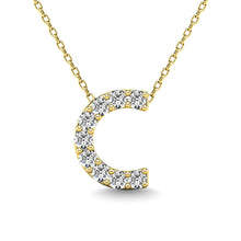 Diamond 1/10 Ct.Tw. Letter C Pendant in 14K Yellow Gold