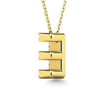 Diamond 1/10 Ct.Tw. Letter E Pendant in 14K Yellow Gold