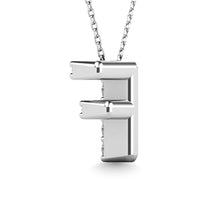 Diamond 1/10 Ct.Tw. Letter F Pendant in 14K White Gold