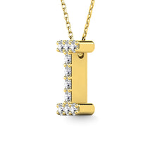 Diamond 1/10 Ct.Tw. Letter I Pendant in 14K Yellow Gold