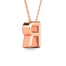 Diamond 1/8 Ct.Tw. Letter R Pendant in 14K Rose Gold