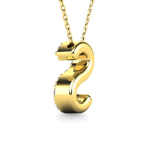Diamond 1/10 Ct.Tw. Letter S Pendant in 14K Yellow Gold