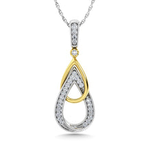 Diamond 1/6 Ct.Tw. Fashion Pendant in 10K Two Tone