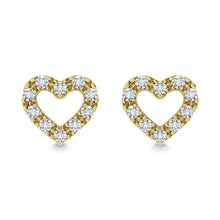 Diamond 1/20 Ct.Tw. Heart Earrings in 10K Yellow Gold