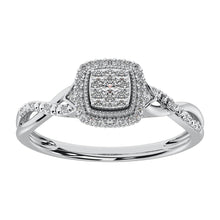 10K White Gold 1/5 Ct.Tw. Diamond Promise Ring
