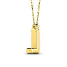 Diamond 1/20 Ct.Tw. Letter L Pendant in 10K Yellow Gold