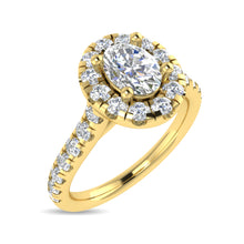 Diamond 1 Ct.Tw. Oval Shape Engagement Ring in 10K Yellow Gold