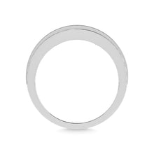 Diamond 1 Ct.Tw. Mens Wedding Band in 14K White Gold