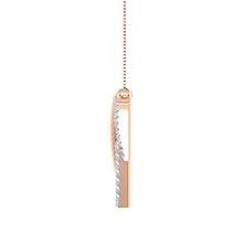 10K Two Tone Gold 1/6 Ct.Tw. Diamond Fashion Necklace