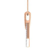 10K Two Tone Gold 1/10 Ct.Tw. Diamond Fashion Pendant