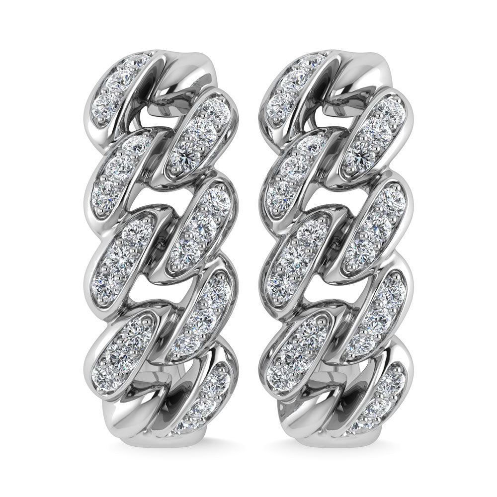 Diamond  1/5 Ct.Tw. J Earrings in 14K White Gold