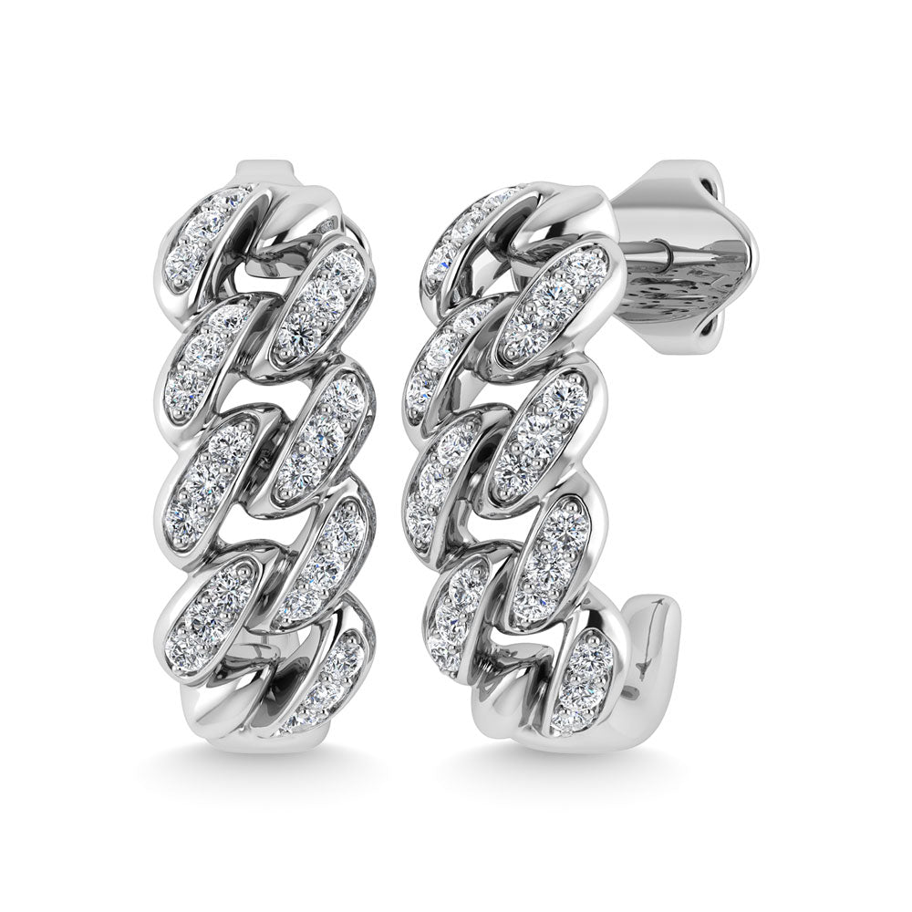 Diamond  1/5 Ct.Tw. J Earrings in 14K White Gold