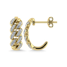 Diamond  1/5 Ct.Tw. J Earrings in 14K Yellow Gold