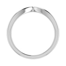 14K White Gold 1/5 Ct.Tw. Diamond Chevron Band