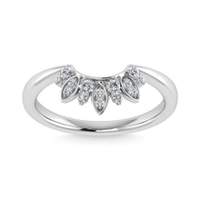 Diamond 1/8 Ct.Tw. Curve Band in 14K White Gold