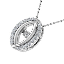 10K White Gold 1/5 Ct Ct.Tw. Diamond Shimmering Pendant