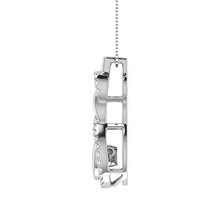 10K White Gold 1/5 Ct.Tw. Diamond Shimmering Pendant
