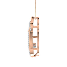 10K Rose Gold 1/5 Ct.Tw. Diamond Shimmering Pendant