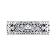 14K White Gold 1 Ct Ct.Tw. Diamond Fashion Band