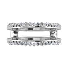 10K White Gold 1/4 Ct.Tw. Diamond Guard Ring