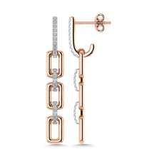 Diamond 1/6 Ct.Tw. Danglers Earrings in 10K Rose Gold