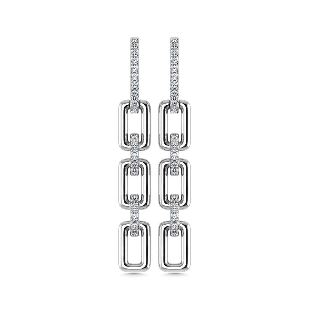 Diamond 1/6 Ct.Tw. Danglers Earrings in 10K White Gold