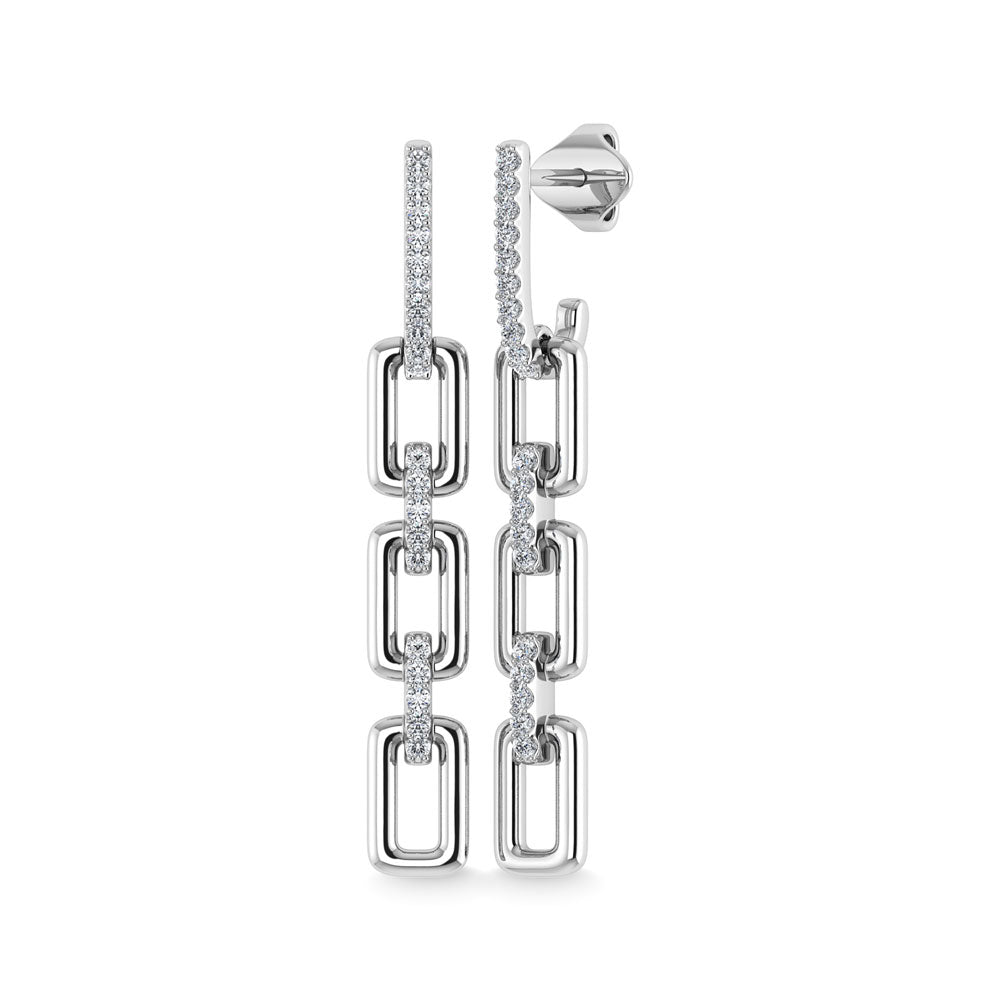 Diamond 1/6 Ct.Tw. Danglers Earrings in 10K White Gold