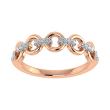 10K Rose Gold 1/10 Ct.Tw. Diamond Fashion Ring