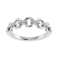 10K White Gold 1/10 Ct.Tw. Diamond Fashion Ring