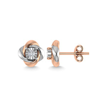 Diamond 1/6 Ct.Tw. Stud Earrings in 10K Two Tone