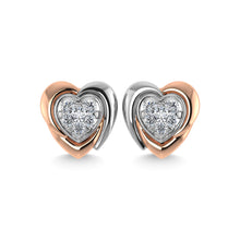 Diamond 1/5 Ct.Tw. Stud Earrings in 10K Two Tone