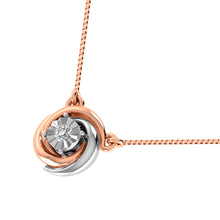 10K Two Tone 1/10 Ct.Tw. Diamond Fashion Necklace