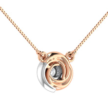 10K Two Tone 1/10 Ct.Tw. Diamond Fashion Necklace