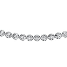 14K White Gold 4 1/6 Ct.Tw. Diamond Fashion Necklace (13 inches + 3 inches extender chain)