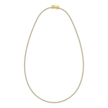 10K Yellow Gold 3 1/3 Ct.Tw. Diamond Fashion Necklace (13 inches + 3 inches extender chain)